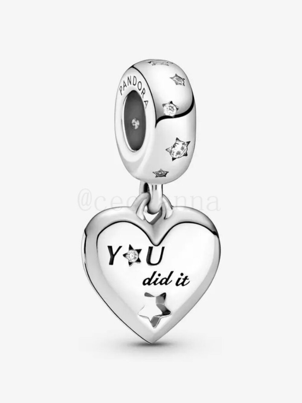 Pandora Congratulations Heart & Stars Dangle Charm